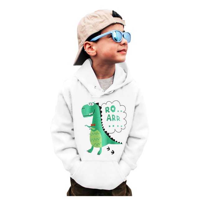 WEAIXIMIUNG Chandails pour Garçons Col Rond Camion T-Shirt Dinosaure Manches Longues Chandail à Enfiler Hauts T-Shirts