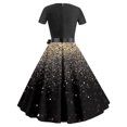 thumbnail image 3 of VEKDONE Liquidation 2025 Robes Vintage pour Femmes à Manches Courtes Robe de Thé Robe Formelle pour Invitée de Mariage, Robes Hawaïennes pour Femmes, 3 of 3