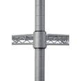 thumbnail image 2 of TRINITY 5-Tier Outdoor Wire Shelving Rack | 48" X 18" X 72" | Nsf | Includes Wheels | Gray, 2 of 5