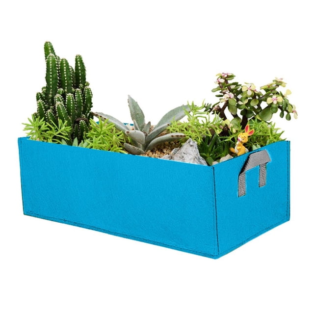 RXIRUCGD Fabric Raised Garden Bed Rectangle Breathable Planting Container Bag