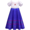 thumbnail image 1 of HAWEE Enfants Encanto Mirabel/Luisa Madrigal/Pepa Robe de Princesse Cosplay Filles Manches Courtes Costume, 1 of 6