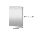 thumbnail image 2 of Titanium Cutting Board,Titanium Cutting Boards for Kitchen,Stainless Steel Food Grade Cutting Boards,Stainless Steel Cutting Board for Kitchen,Chopping Board for Meat Fruit Vegetables Dishwasher Safe, 2 of 2