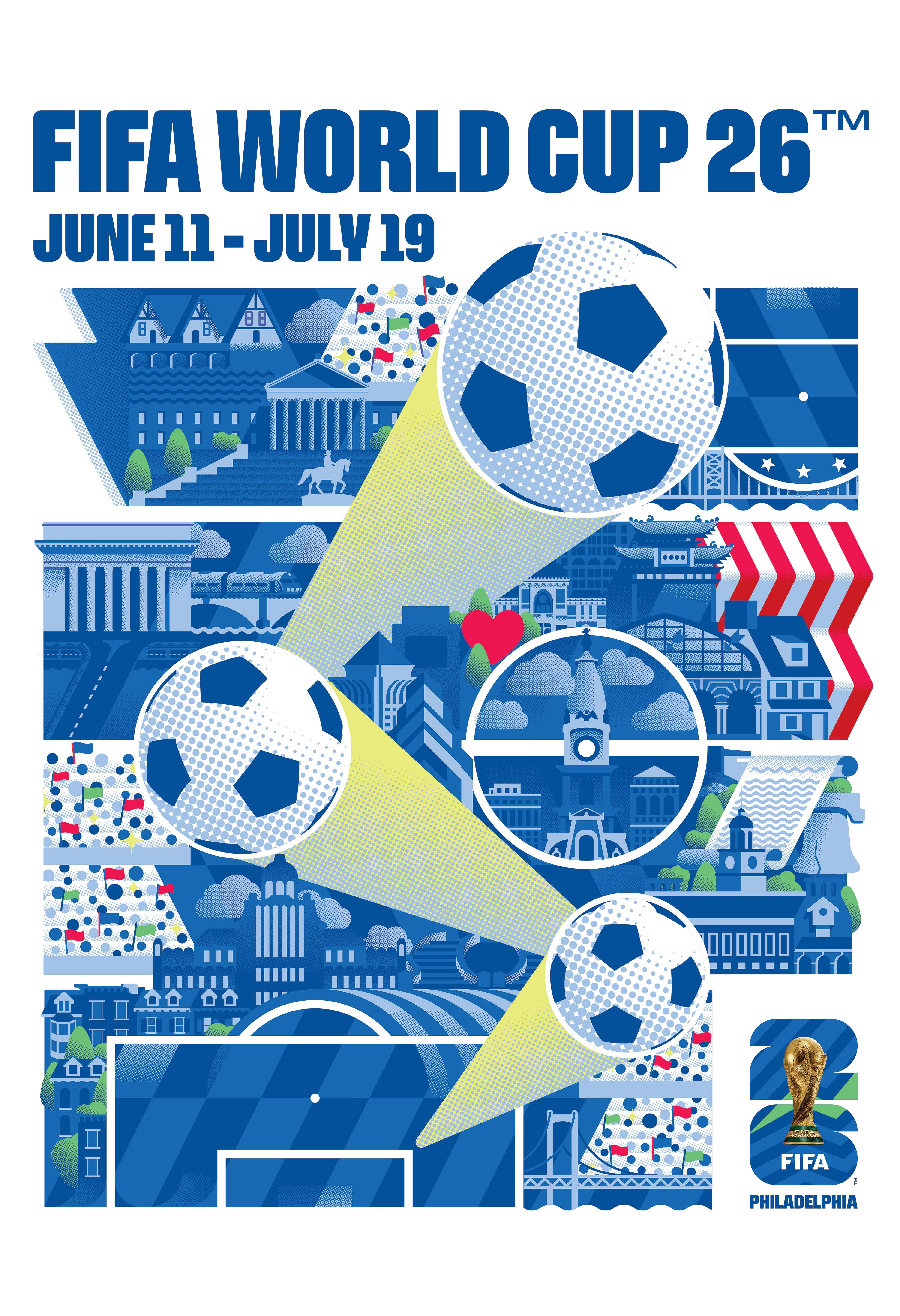 FIFA World Cup 2026™ – Philadelphia 16x24 Poster (Officially Licensed)