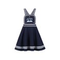 thumbnail image 1 of Girls Dress Blue Book Ruler Floral Spaghetti Strap Criss Cross School 4-5 Years, 1 of 7