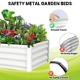 thumbnail image 4 of Galvanized Metal Raised Garden Bed – Rectangular Planter for Vegetables, Flowers & Herbs, Weather-Resistant, Indoor/Outdoor, 4 of 9
