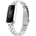 thumbnail image 1 of GFDYREE pour Fitbit Bracelets Métalliques Luxe avec Outils, Bracelets Réglables en Acier Inoxydable Hommes Femmes Sangle de Sport Légère pour Fitbit Traqueur de Mise en Forme Luxe, 1 of 5