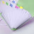 thumbnail image 4 of Accordion File Folder with Bill Clips 13 Pocket A6 Mini Organizer Plastic Transparent for Receipts Coupons Home Office Document Storage Hzhnb | Plastic, Green, 4 of 9