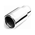 thumbnail image 3 of Gibson Exhaust Exhaust Tail Pipe Tip 500632 2-1/2 Inch Inlet; 3-1/2 Inch Outlet; Polished Stainless Steel; Round; Straight Cut; Rolled Edge; 12 Inch Length, 3 of 4