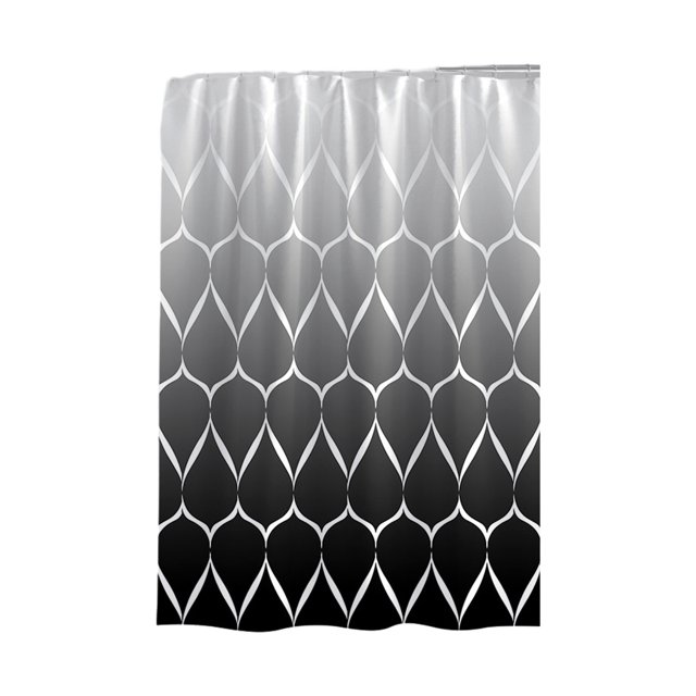 Baohd Rideaux de Bain Durables en Polyester - Facile à Nettoyer et Durable Rideau de Douche Élégant Imperméable à l'Eau Moderne Agilité Progressive 260 * 200cm