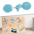 thumbnail image 4 of Busy Board Montessori Toys Coat Button Basic Motor Skill Travel Toys Learning blue buckle, 4 of 7