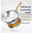 thumbnail image 3 of Koch Systeme CS 8+10+12 Inch Stainless Steel Frying Pan Set with Bakelite Handle, 3 of 4
