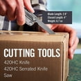 thumbnail image 2 of LEATHERMAN, Rebar Multitool with Premium Replaceable Wire Cutters and Saw, Coyote Tan with Nylon Sheath, 2 of 9