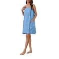 thumbnail image 4 of INSPIRE CHIC Women's Terry Wrap Bathrobe Spa Robe for Gym Pool Shower Bath Towel Robe Shower Dress M Blue, 4 of 6