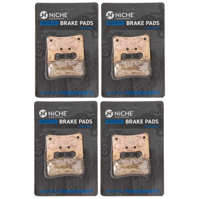 Niche Front Brake Pad Set for Suzuki GSXR600 Ceramic Motorcycle 4 Pack 519-KPA2508D