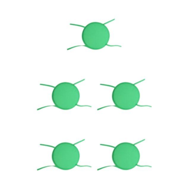 relayinert 1/2/3/5 Confort et Durabilité des Chaises Coussin Rond Doux et Confortable Vert 5 Pcs