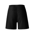 thumbnail image 4 of Ovticza Bermudas pour Femmes Séchage Rapide Légers Shorts en Lin Golf Randonnée Voyage Shorts Noir m, 4 of 5