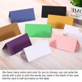 thumbnail image 4 of Uxcell Table Name Place Cards,25 Pack Favor Decor Foldable Blank Card, Pink, 4 of 5
