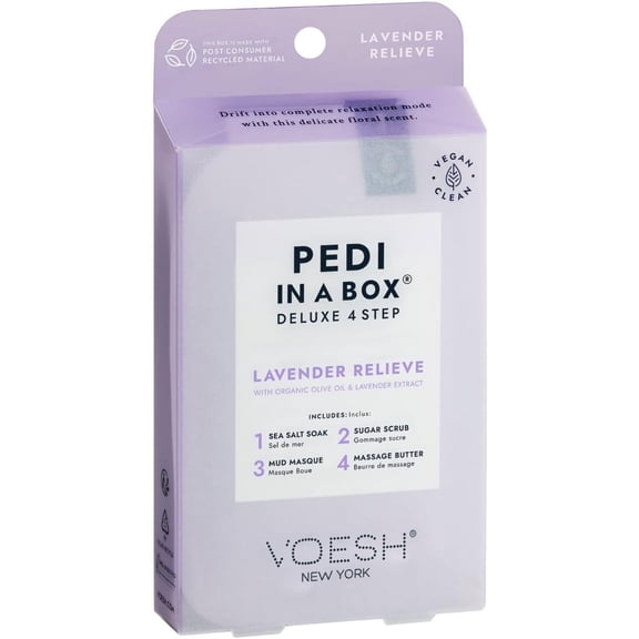 VOESH Pedi en Boîte de Luxe 4 Étapes - Lavande Soulage
