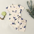 thumbnail image 3 of Girls Soft Short Sleeve Pajama Set Comfortable Round Neck Printed Sleepwear For Daily Wear And Outdoor Activities, 3 of 3