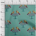 thumbnail image 1 of oneOone Silk Tabby Fabric Bird & Tree Block Printed Craft Fabric BTY 42 Inch Wide, 1 of 4