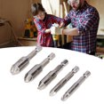 thumbnail image 3 of Screw Extractor, Longer Service Life Nickel Plated High Speed Steel  Remover 1/4in Hex Shank  for Drill Bit, 3 of 8