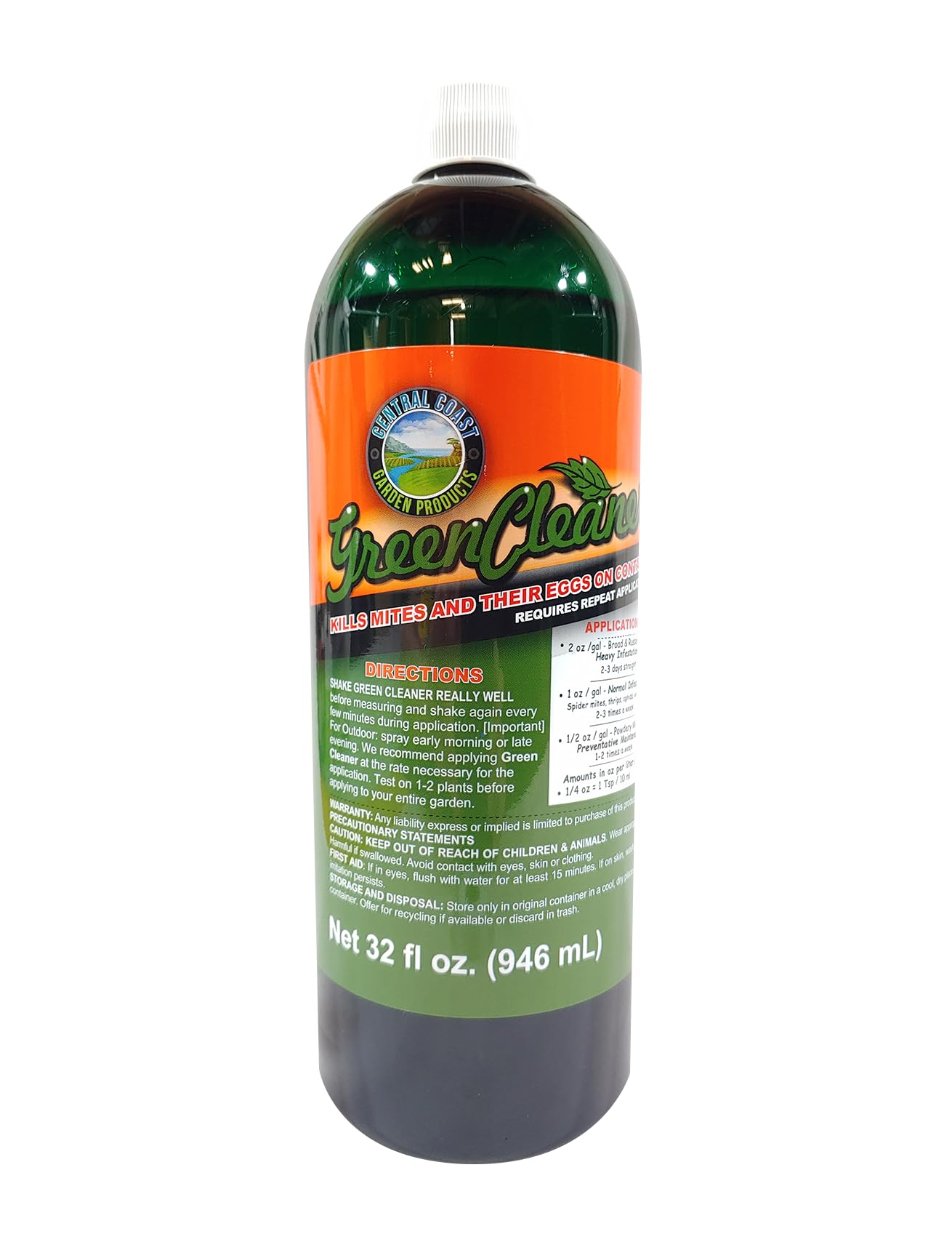 Central Coast Garden Green Cleaner 32 Ounce Quart