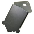 thumbnail image 4 of MERIGLARE Black Mandolin Tailpiece Bridge Tail Flower Pattern Metal 47x48.5mm Luthiers, 4 of 5