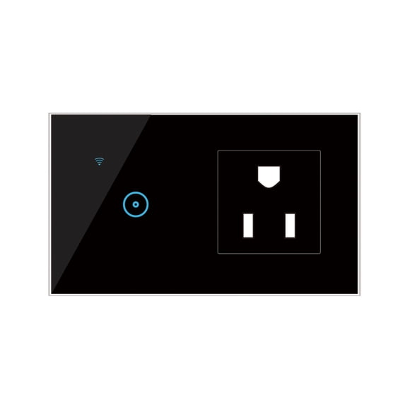 Amdohai 95- Wi-Fi Smart Wall Outlet with 1 Gang Touch Light