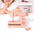 thumbnail image 3 of HILABEE Kids Portable Sewing Machine Development Toys Household Appliance Role Play Toy Pink, 3 of 8