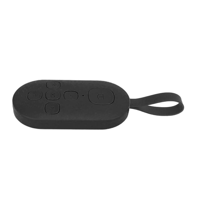 Remote Control Phone Page Turner Rechargeable Wireless Selfie Clicker Hands for Smartphone Tablets Photography ABS Black