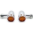 thumbnail image 3 of Krator 2 Pcs Ampoules de Clignotants de Moto Robustes en Chrome, 3 of 6