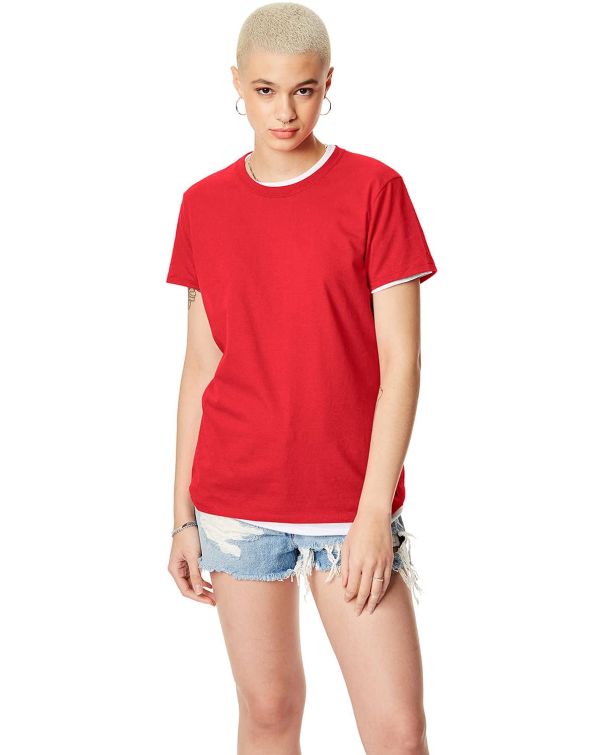 Hanes Nano-T T-Shirt à Manches Courtes pour Femmes