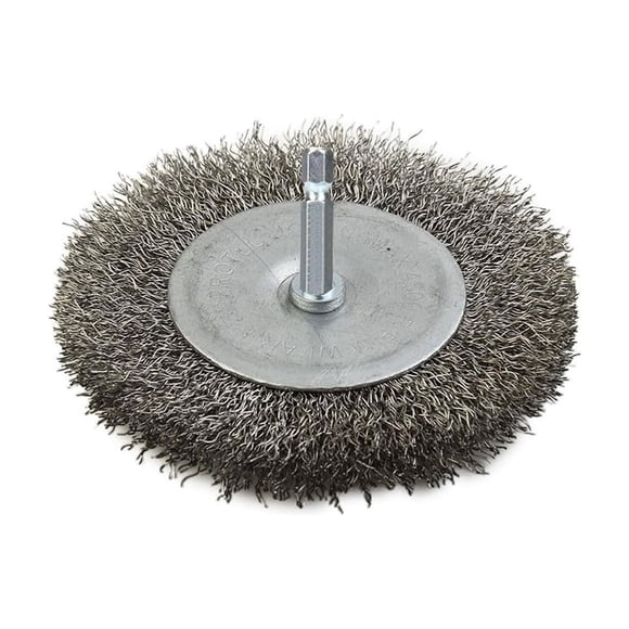 Brosse à Meule en Fil d'Acier Inoxydable avec Corps Hexagonal, Dérouillage et Meulage pour le Nettoyage de l'Ébavurage du Métal