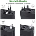 thumbnail image 2 of Travel Adapter, Worldwide All In One Universal Travel Adaptor Wall AC Power Plug Adapter Wall Charger with Dual USB Charging Ports, 2 of 6