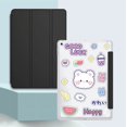 thumbnail image 1 of Tablet Cover For Samsung Galaxy Tab A 10.1'' (2019) Leather Smart Folio Case For SM-T510 SM-T515 Protective Cases capa Black(A2 Sticker) SM-T510 SM-T515, 1 of 6