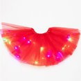 thumbnail image 1 of Women 3 Level Mesh Tulle Skirt Princess Skirt With LED Small Bulb Skirt, 1 of 6
