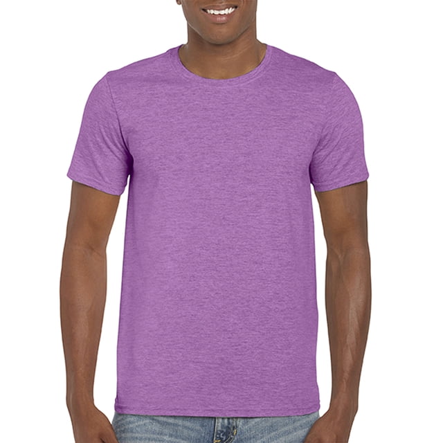 Gildan T-Shirt Softstyle pour Hommes, m, Orchidée Radiant Chiné