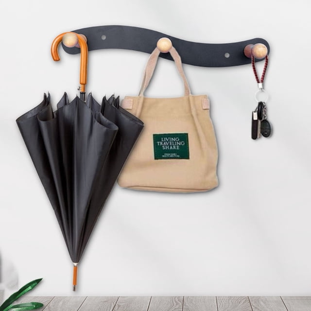 Adhesive Kitchen Hanger Hook Heavy Duty Hanger Organizer for Robes Coats Scarves Belts