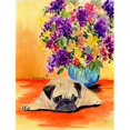 thumbnail image 1 of Carolines Treasures SS8294CHF Drapeau en Toile Pug - Taille Maison - 28 x 40 Po., 1 of 4