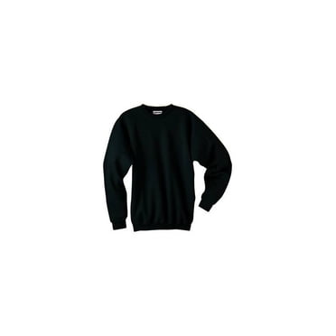 Hanes Ultimate Cotton Adult Crewneck Sweatshirt, L, Black