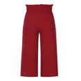thumbnail image 3 of Women Ruffled Wide-leg Pants  Summer Casual Loose High Waist Solid Color Trousers, 3 of 4