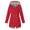 thumbnail image 1 of Heliisoer Manteau Décontracté pour Femme Uni Extérieur Grande Taille à Capuche Coupe-Vent Ample, 1 of 4