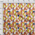 thumbnail image 2 of oneOone Viscose Jersey Fabric Parallelogram & Triangle Geometric Decor Fabric Printed BTY 60 Inch Wide, 2 of 5