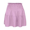 thumbnail image 3 of Women's High Waist A Line Mini Skirt - Flowy Pleated Ruffles, Cute Style for Summer Dating - S-XXL Sizes, 3 of 4
