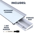 thumbnail image 4 of Quartet Desktop Glass Dry-Erase Pad, 18" X 6", 4 of 8