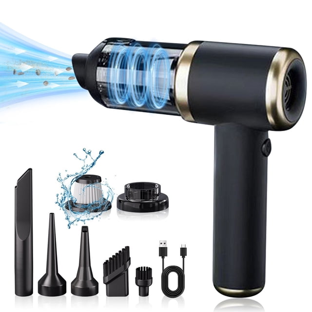 Wzzjkit Handheld Vacuum Portable Vacuum Cleaner/Car Vacuum Cleaner/Handheld Vacuum Cleaner Rechargeable Handheld Car Mini Vacuum Cleaner Household USB Rechargeable High Power Recharg