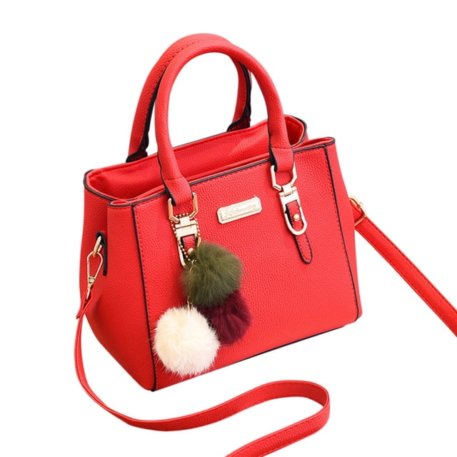Bmisegm Sac Messager Sac à Main Grande Capacité Sac à la Mode pour Femmes Voyage pour Hommes Rouge Taille Unique