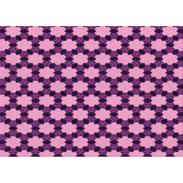 Ahgly Company Tapis Rectangulaire d'Intérieur Lavable en Machine Violet Transitionnel, 6 Pieds x 9 Pieds