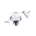 thumbnail image 3 of Boutons d'Armoire / Poignées de Tiroir / Quincaillerie de Cuisine en Acier Inoxydable pour Armoire Garde-Robe Commode / Style Champignon Moderne / 1 Pce, 3 of 6