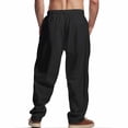 thumbnail image 4 of Pantalon de Plage Droit Décontracté pour Hommes Couleur Unie Mode Extérieure, 4 of 9